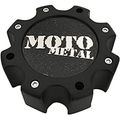 MOTO CAP MATTE BLACK 8 LUG - NEW LOGO by Moto Metal