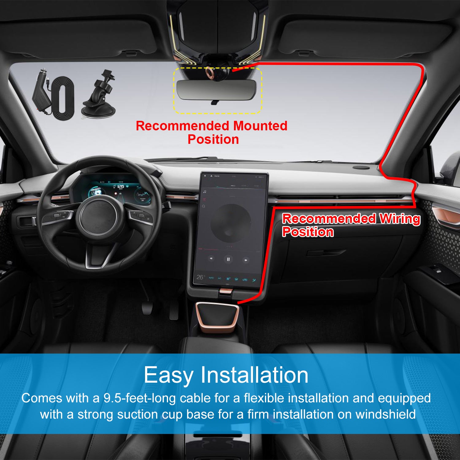 1080P Car DVR Camera Dash Cam Camcorder 90 Degree Angle Loop Recording Night Vison by Nino Auto Repair