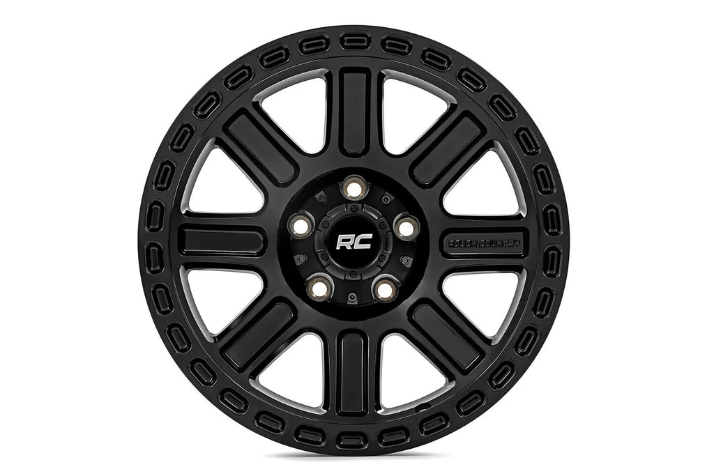 Rough Country 84 Series Wheel | Gloss Black | 18x8.5 | 6x5.5 | +0mm by Rough Country
