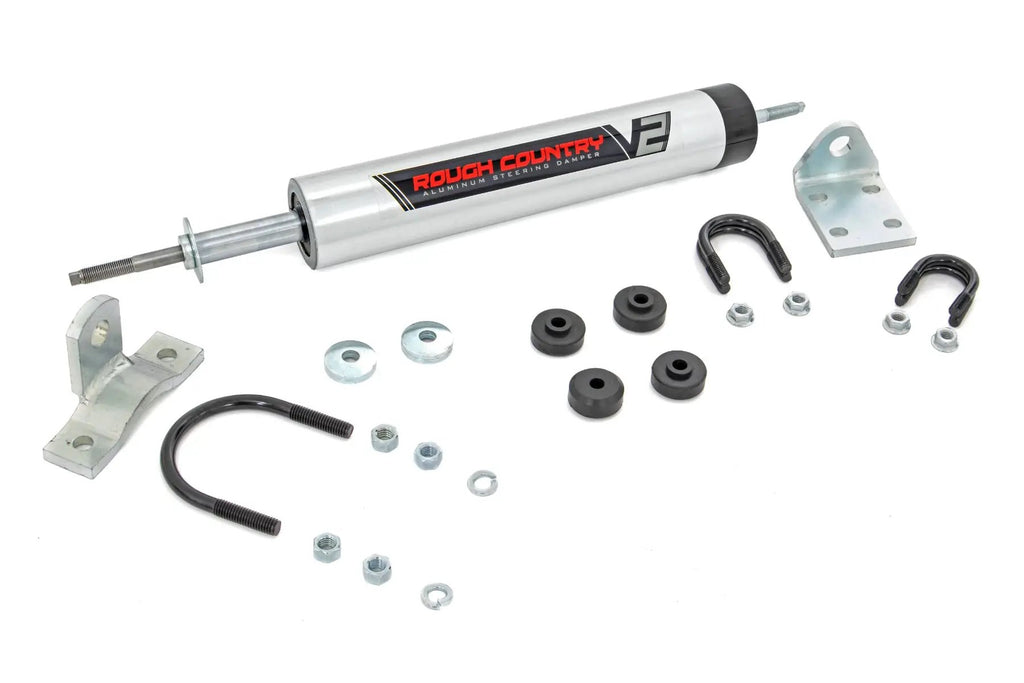 V2 Steering Stabilizer | Multiple Makes & Models (Dodge/Jeep) by Rough Country