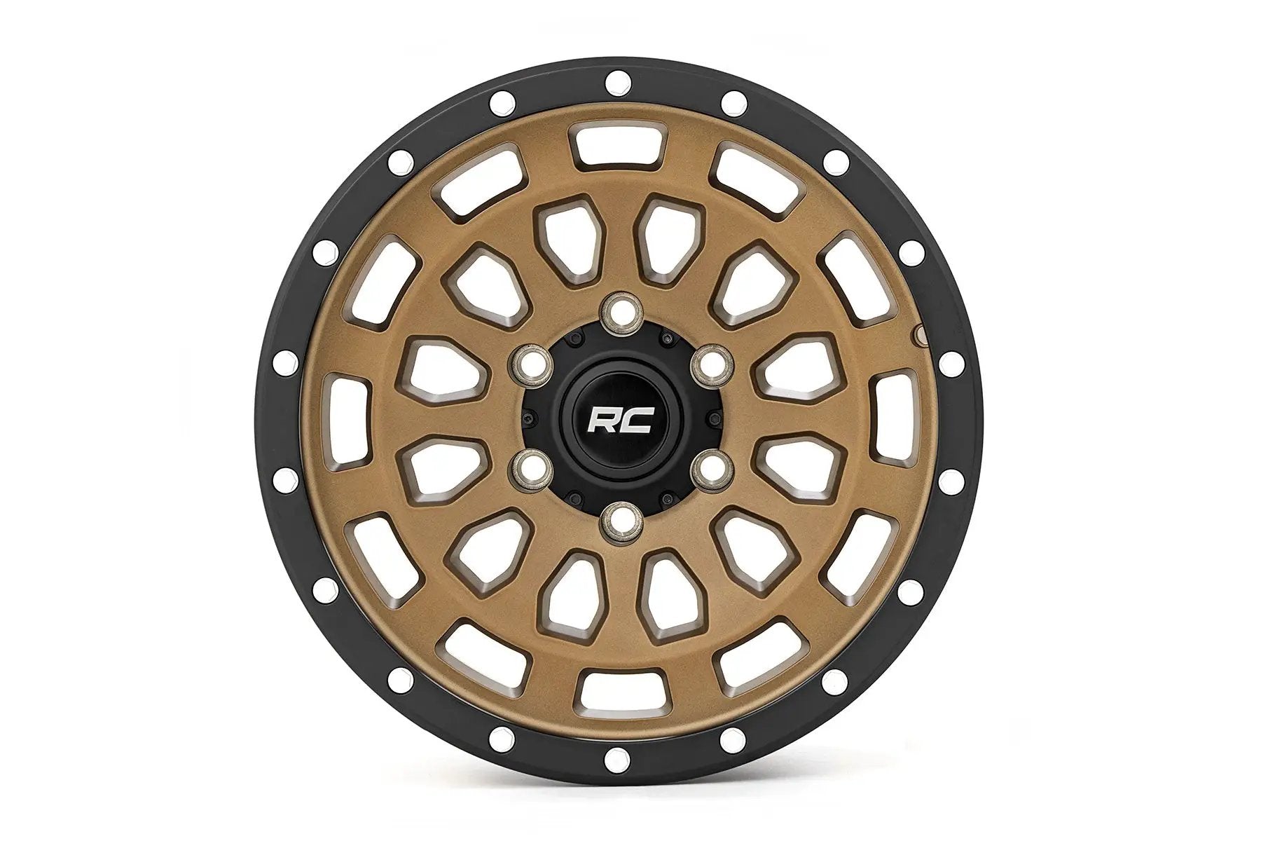 Rough Country 87 Series Wheel | Simulated Beadlock | Bronze/Black | 17x8.5 | 5x4.5 | +0mm by Rough Country