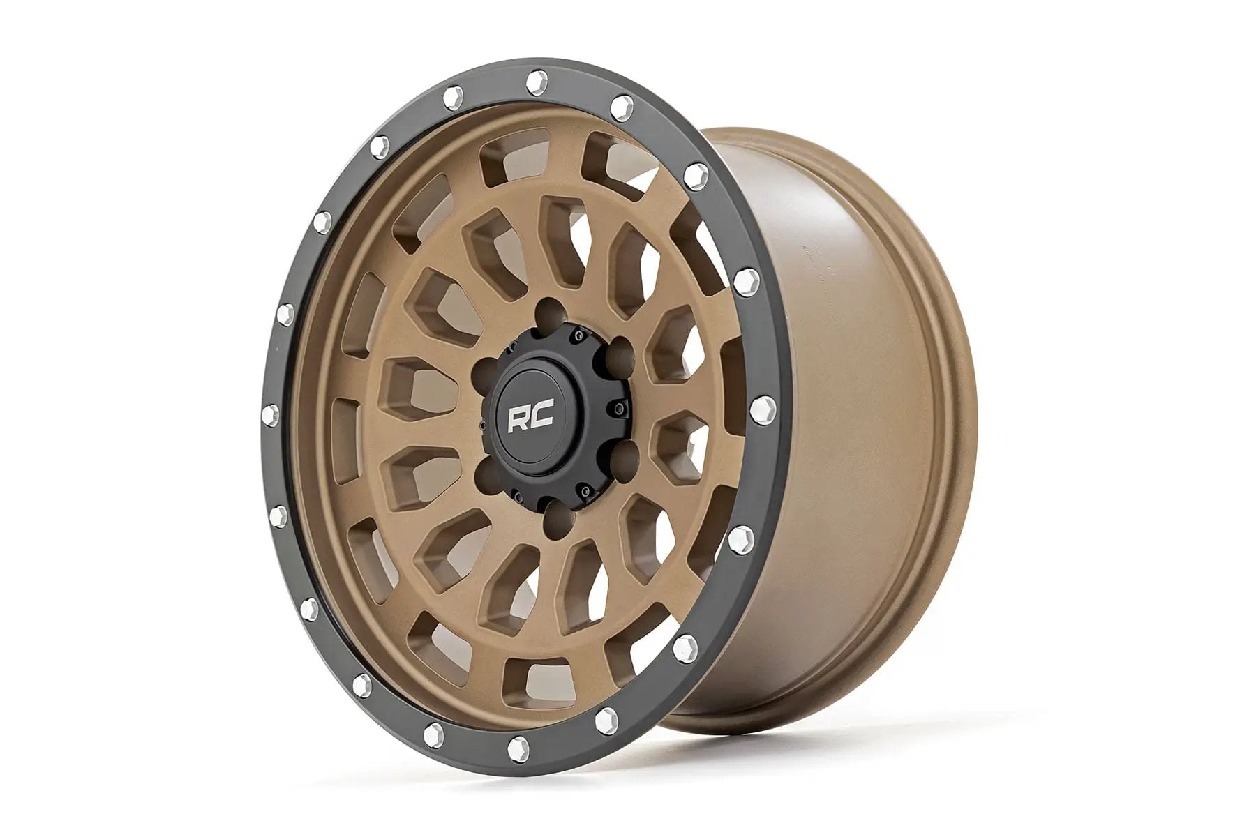 Rough Country 87 Series Wheel | Simulated Beadlock | Bronze/Black | 17x8.5 | 5x4.5 | +0mm by Rough Country