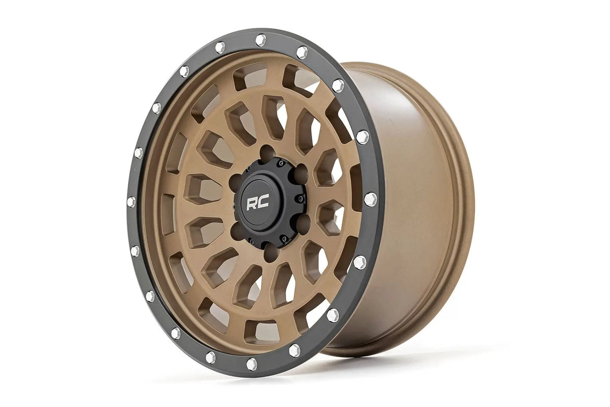 Rough Country 87 Series Wheel | Simulated Beadlock | Bronze/Black | 17x8.5 | 5x4.5 | +0mm by Rough Country