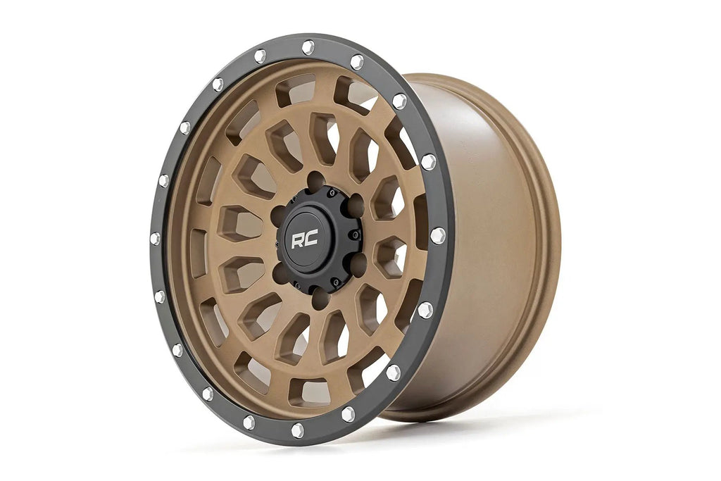 Rough Country 87 Series Wheel | Simulated Beadlock | Bronze/Black | 17x8.5 | 5x4.5 | +0mm by Rough Country