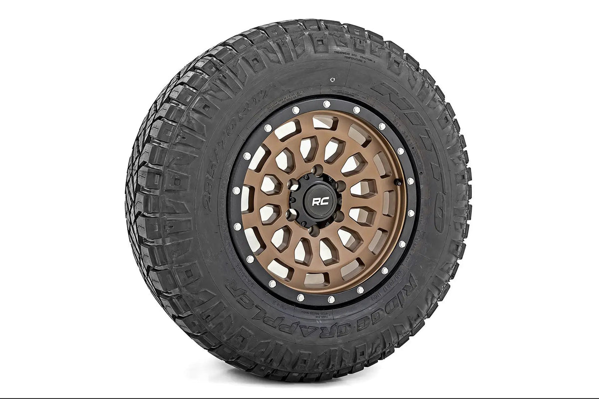Rough Country 87 Series Wheel | Simulated Beadlock | Bronze/Black | 17x8.5 | 6x5.5 |+25mm by Rough Country