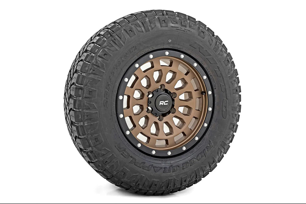 Rough Country 87 Series Wheel | Simulated Beadlock | Bronze/Black | 17x8.5 | 5x5 | +0mm by Rough Country