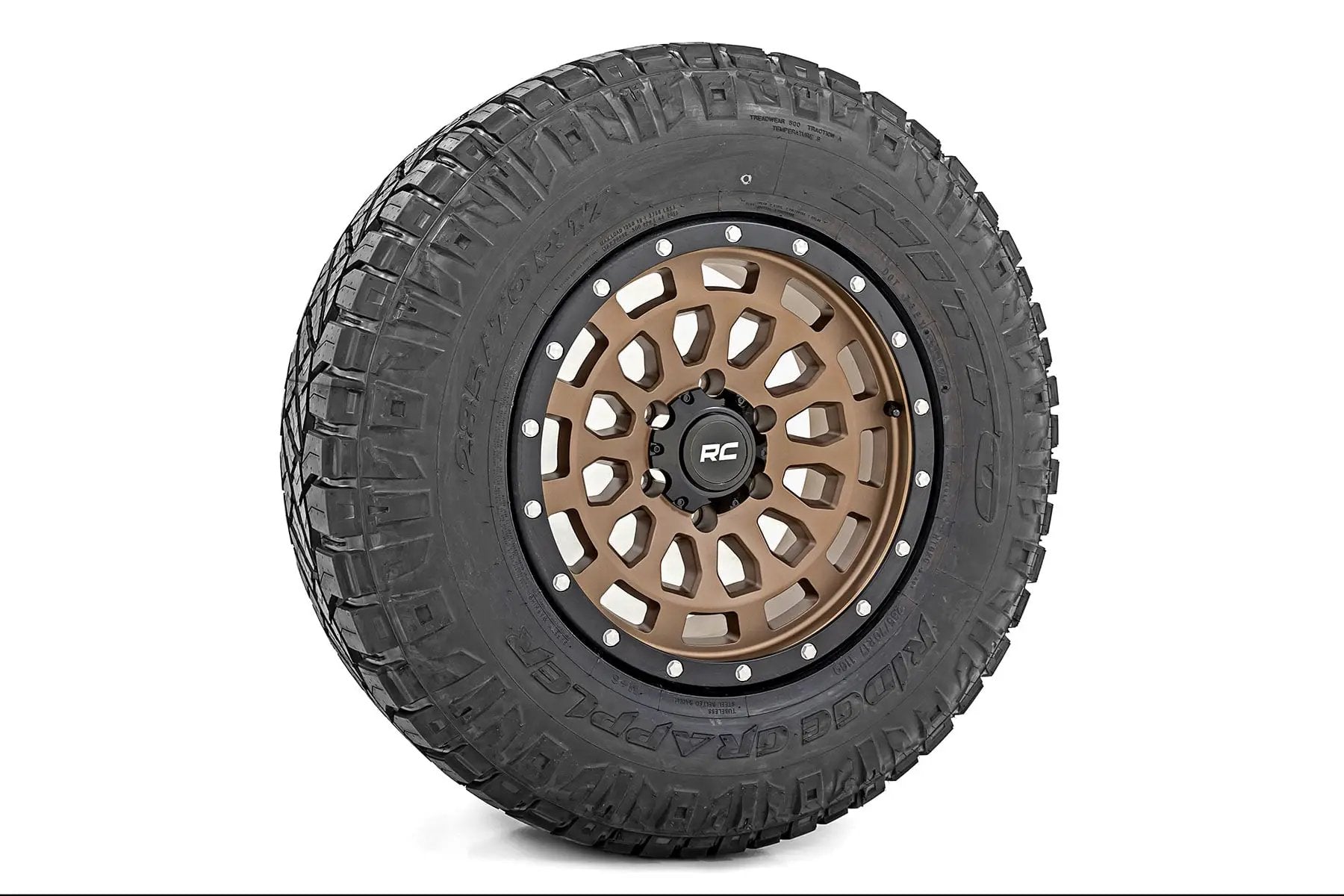 Rough Country 87 Series Wheel | Simulated Beadlock | Bronze/Black | 17x8.5 | 5x5 | +0mm by Rough Country