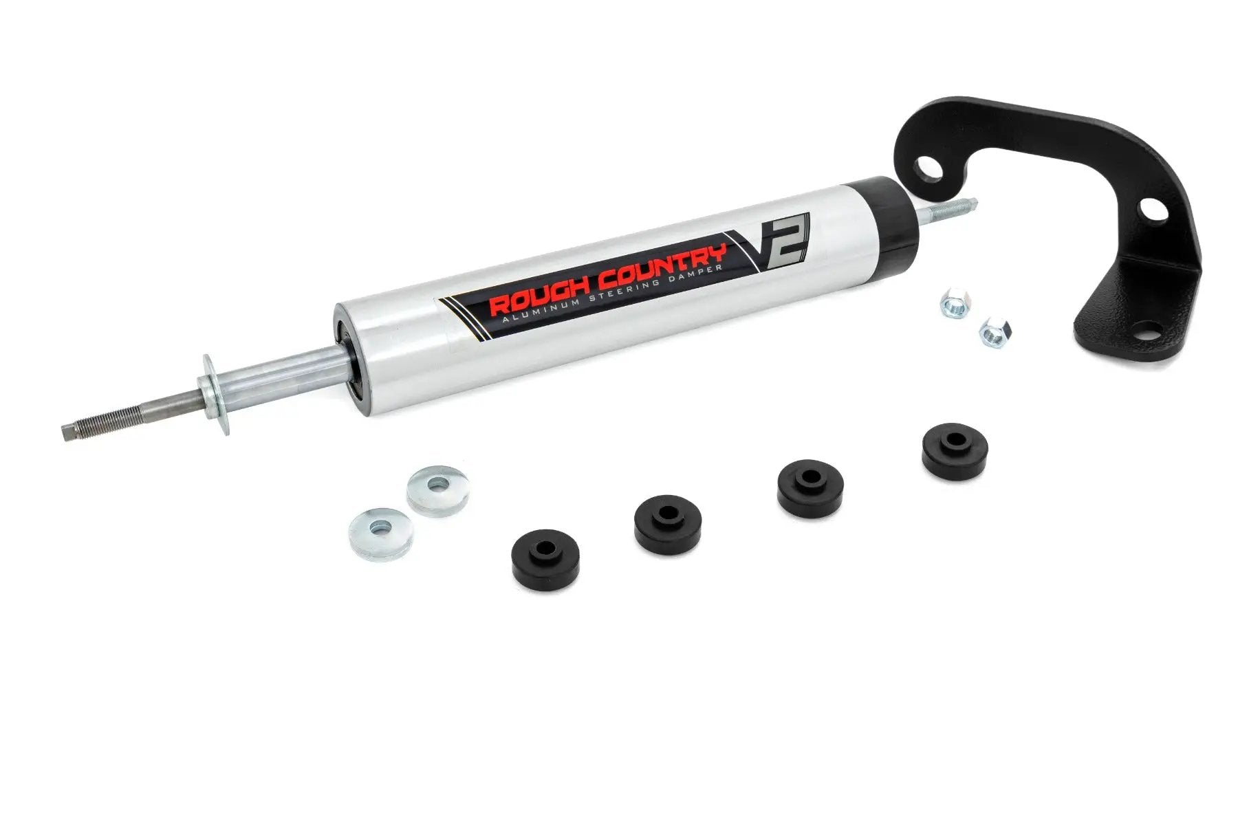 V2 Steering Stabilizer | 8-lug Only | 6 Inch Lift | Chevy C2500/K2500 C3500/K3500 Truck (88-00) by Rough Country
