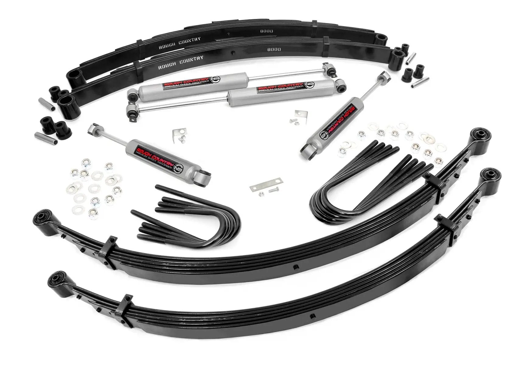 2 Inch Lift | 52 Inch Rear Springs | Chevy/GMC 3/4-Ton Suburban/C25/K25 Truck (77-87) by Rough Country
