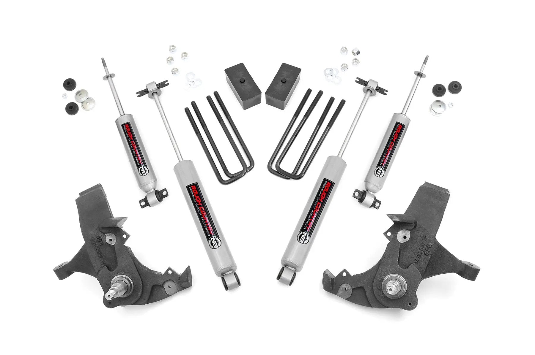 4 Inch Lift Kit | Chevy C1500/K1500 Pickup Extended Ca/Half-Ton SUV (88-99) by Rough Country
