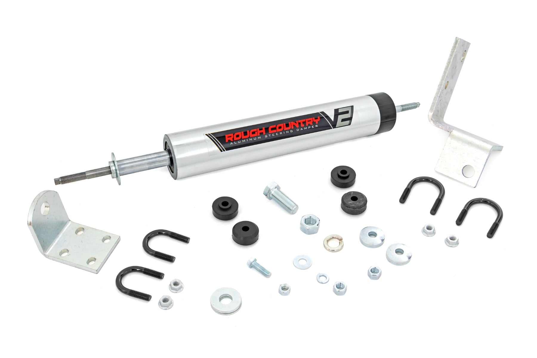 V2 Steering Stabilizer | 0-3 Inch Lift | Chevy/GMC Sierra 1500/Silverado 1500/Tahoe/Yukon (92-06) by Rough Country