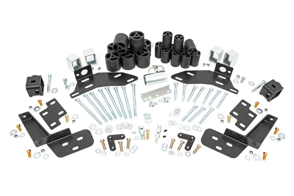 Body Lift Bumper Brackets | FR & RR | 3 Inch Lift | Chevy C1500/K1500 Truck (88-94) by Rough Country