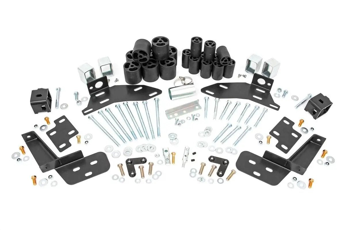 Body Lift Bumper Brackets | FR & RR | 3 Inch Lift | Chevy C1500/K1500 Truck (88-94) by Rough Country