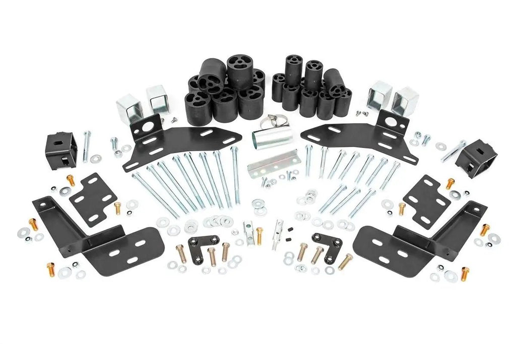Body Lift Bumper Brackets | FR & RR | 3 Inch Lift | Chevy C1500/K1500 Truck (88-94) by Rough Country