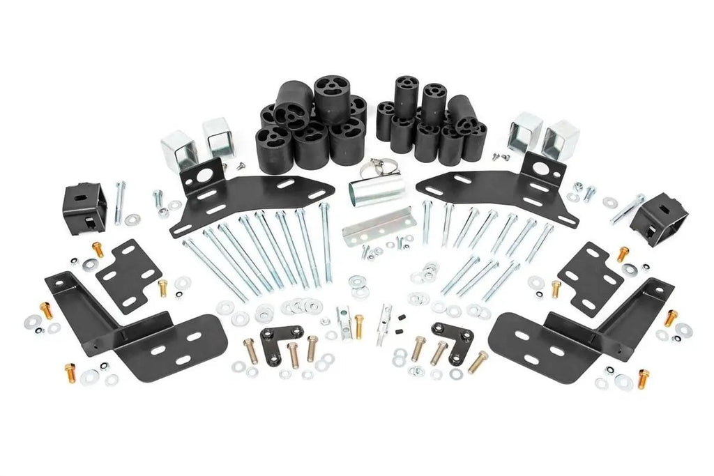 Body Lift Bumper Brackets | FR & RR | 3 Inch Lift | Chevy C1500/K1500 Truck (88-94) by Rough Country