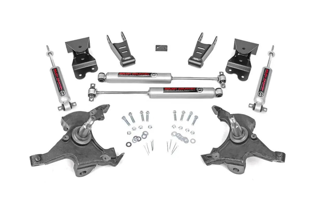 Lowering Kit | 2 Inch FR | 4 Inch RR | Chevy C1500/K1500 Truck 2WD (88-99) by Rough Country