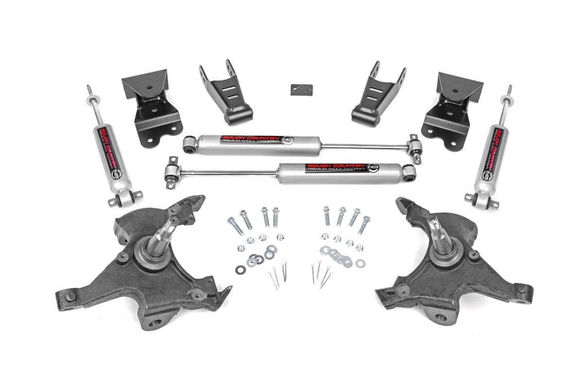 Lowering Kit | 2 Inch FR | 4 Inch RR | Chevy C1500/K1500 Truck 2WD (88-99) by Rough Country