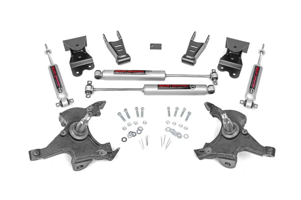Lowering Kit | 2 Inch FR | 4 Inch RR | Chevy C1500/K1500 Truck 2WD (88-99) by Rough Country