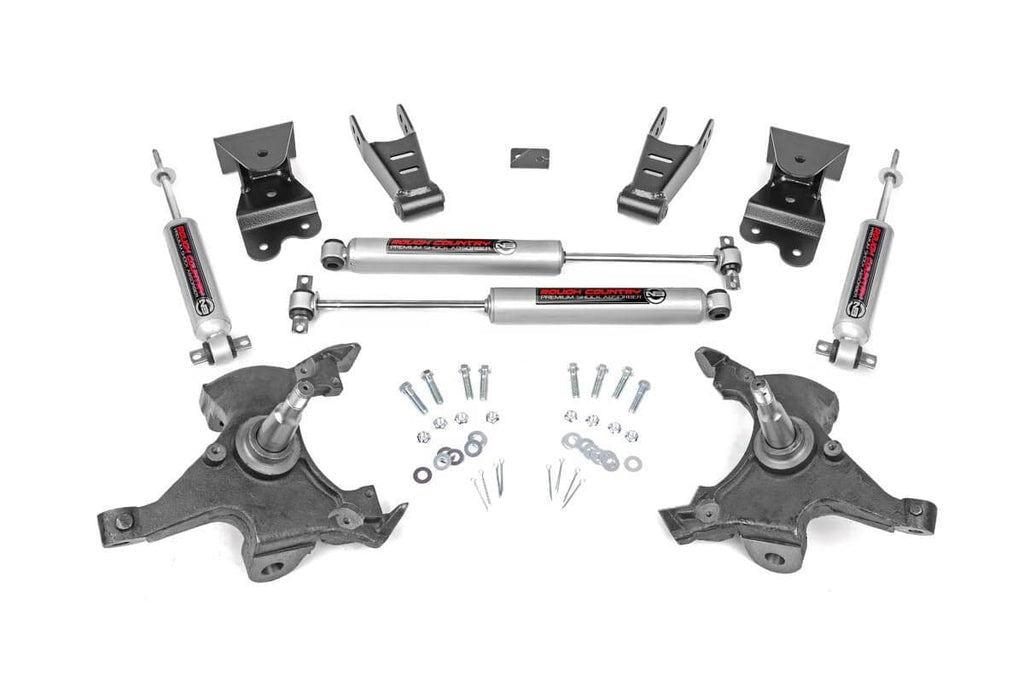 Lowering Kit | 2 Inch FR | 4 Inch RR | Chevy C1500/K1500 Truck 2WD (88-99) by Rough Country