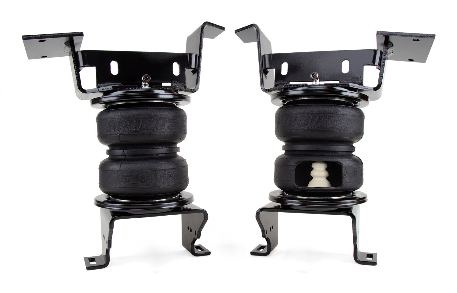 Leaf spring air spring kit with internal jounce bumper by Air Lift