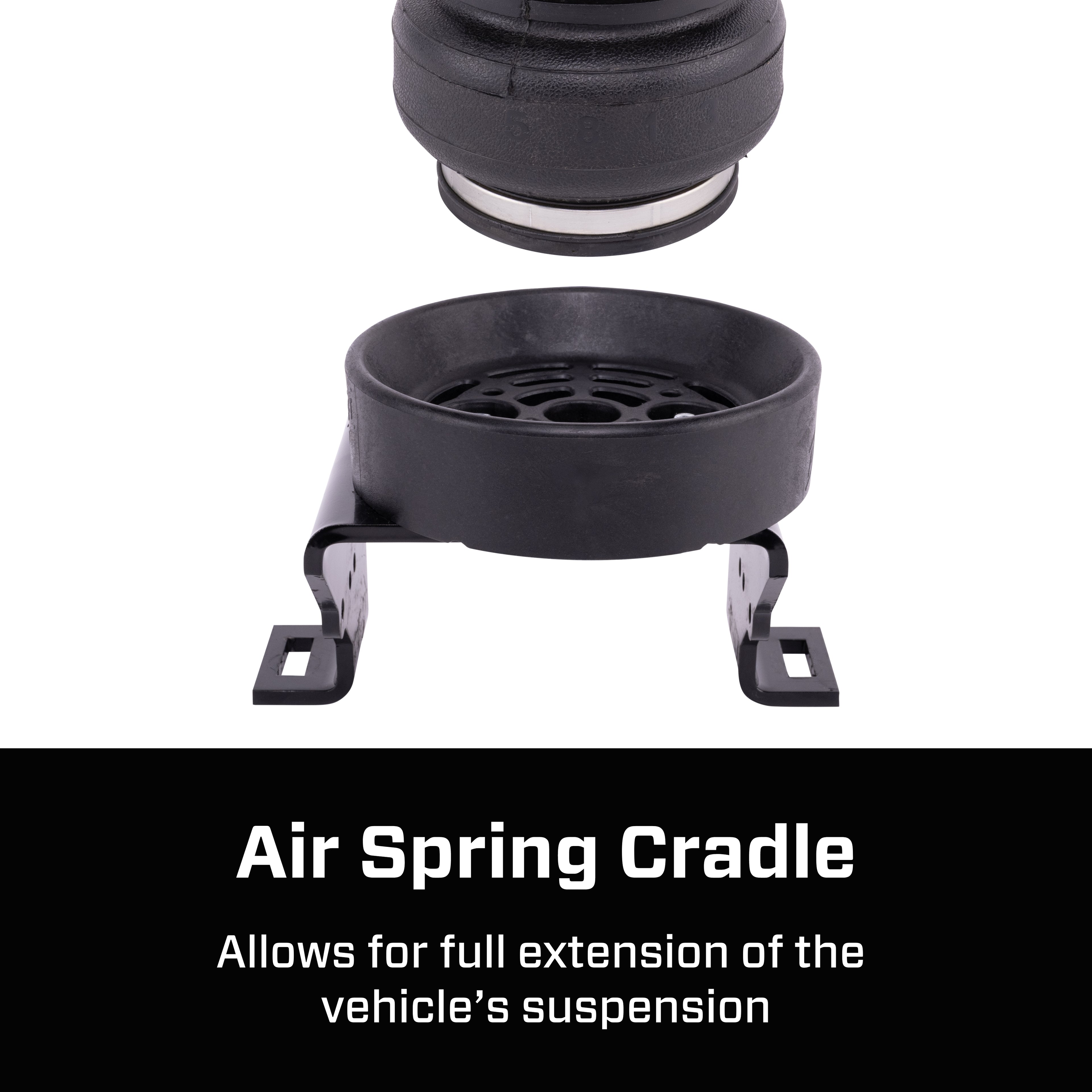 LoadLifter 5000 Ultimate air spring kit with Air Spring Cradles by Air Lift
