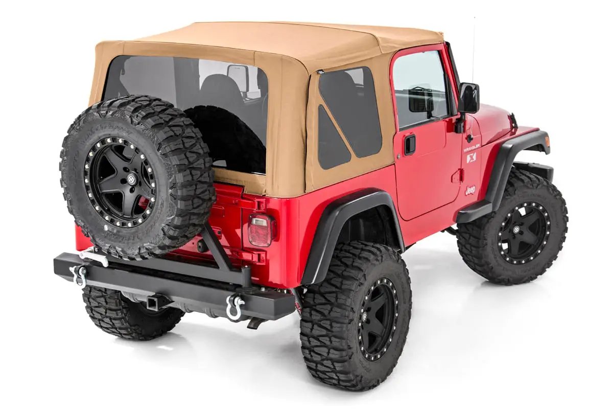 Soft Top | Replacement | Spice | Full Doors | Jeep Wrangler TJ 4WD (97-06) by Rough Country