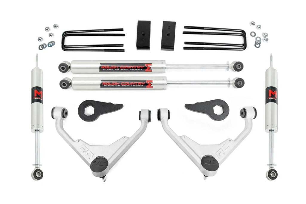 3 Inch Lift Kit | FT Code | M1 | Chevy/GMC 2500HD/3500HD/Suburban 2500/Yukon XL 2500 (01-10) by Rough Country