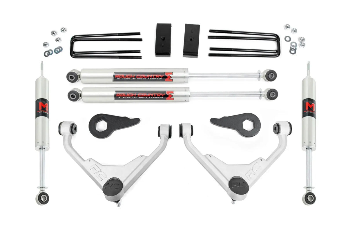 3 Inch Lift Kit | FT Code | M1 | Chevy/GMC 2500HD/3500HD/Suburban 2500/Yukon XL 2500 (01-10) by Rough Country