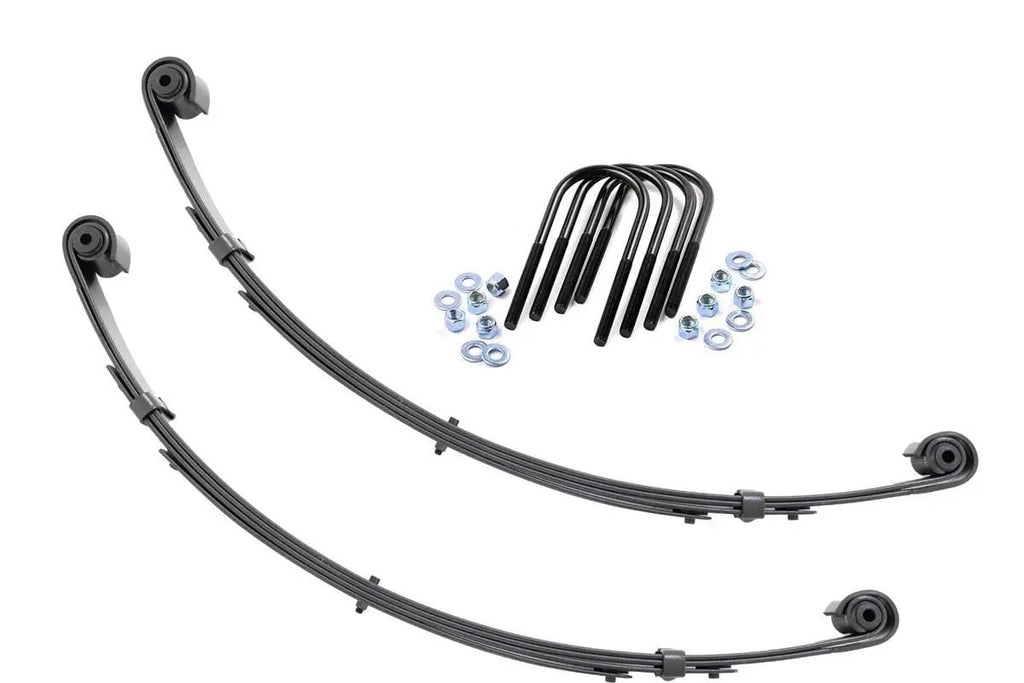 Front Leaf Springs | Military Wrap | 4" Lift| Pair | Jeep Wrangler YJ (87-95) by Rough Country