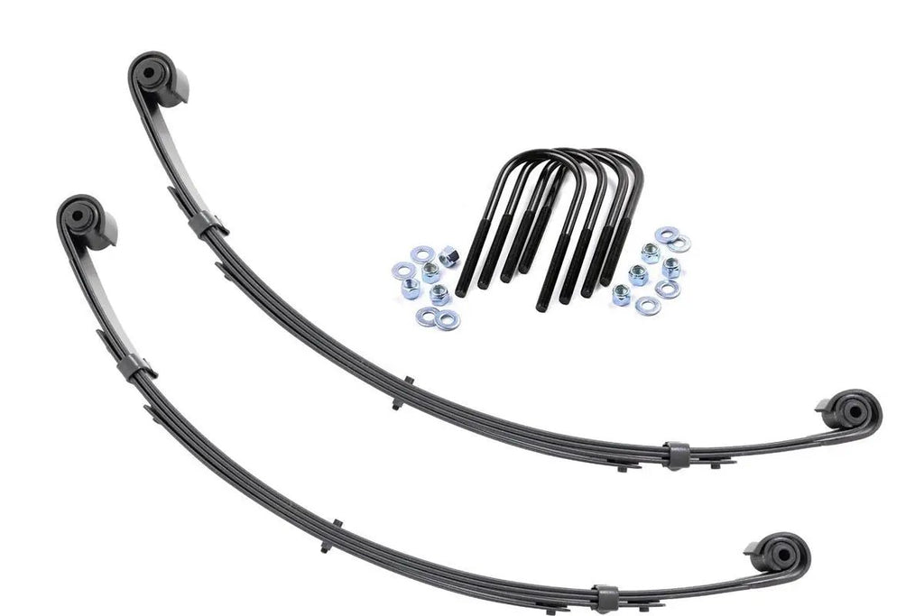 Front Leaf Springs | Military Wrap | 4" Lift| Pair | Jeep Wrangler YJ (87-95) by Rough Country