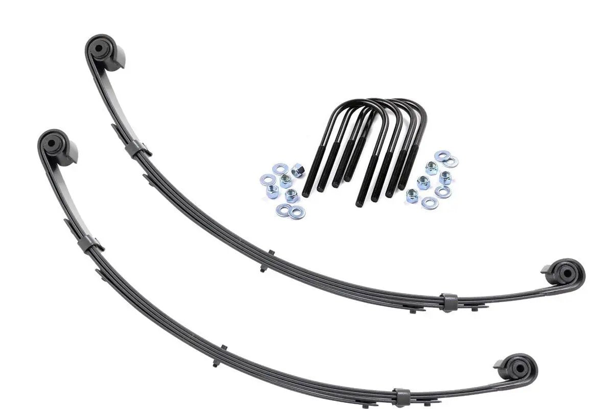 Front Leaf Springs | Military Wrap | 4" Lift| Pair | Jeep Wrangler YJ (87-95) by Rough Country