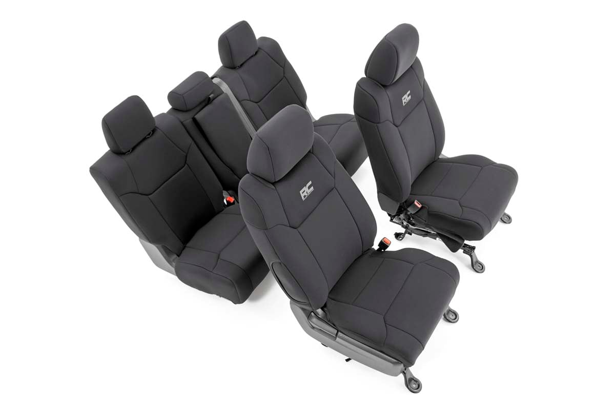 Seat Covers | FR w/ Console Cover and Rear | Toyota Tundra 2WD/4WD (14-21) by Rough Country