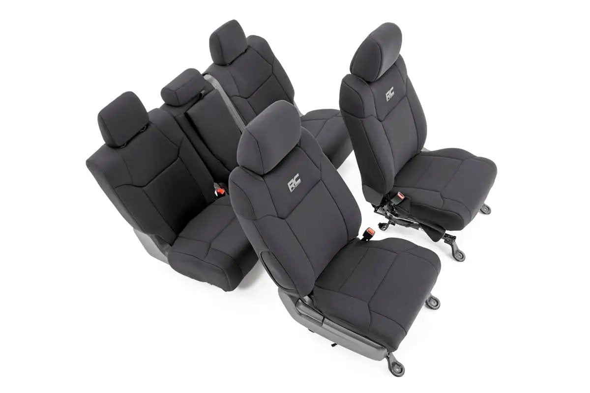 Seat Covers | FR w/ Console Cover and Rear | Toyota Tundra 2WD/4WD (14-21) by Rough Country