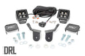 LED Light Kit | Cage Mount | 2" Black Pair | White DRL | Honda Pioneer 1000/Pioneer 1000-6 by Rough Country