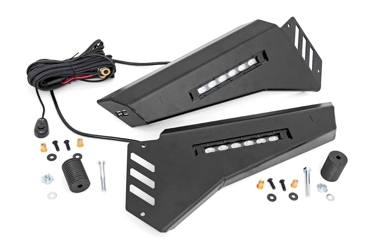 Bumper Wings | No Stinger | 6" Led Combo | Honda Pioneer 1000 by Rough Country