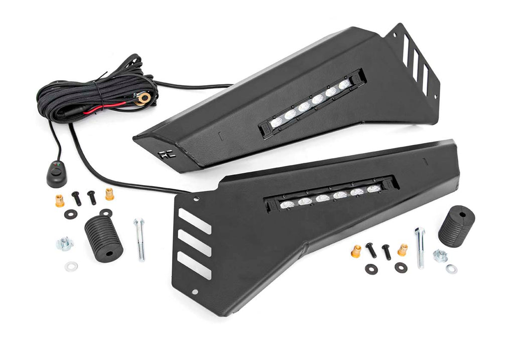 Bumper Wings | No Stinger | 6" Led Combo | Honda Pioneer 1000 by Rough Country