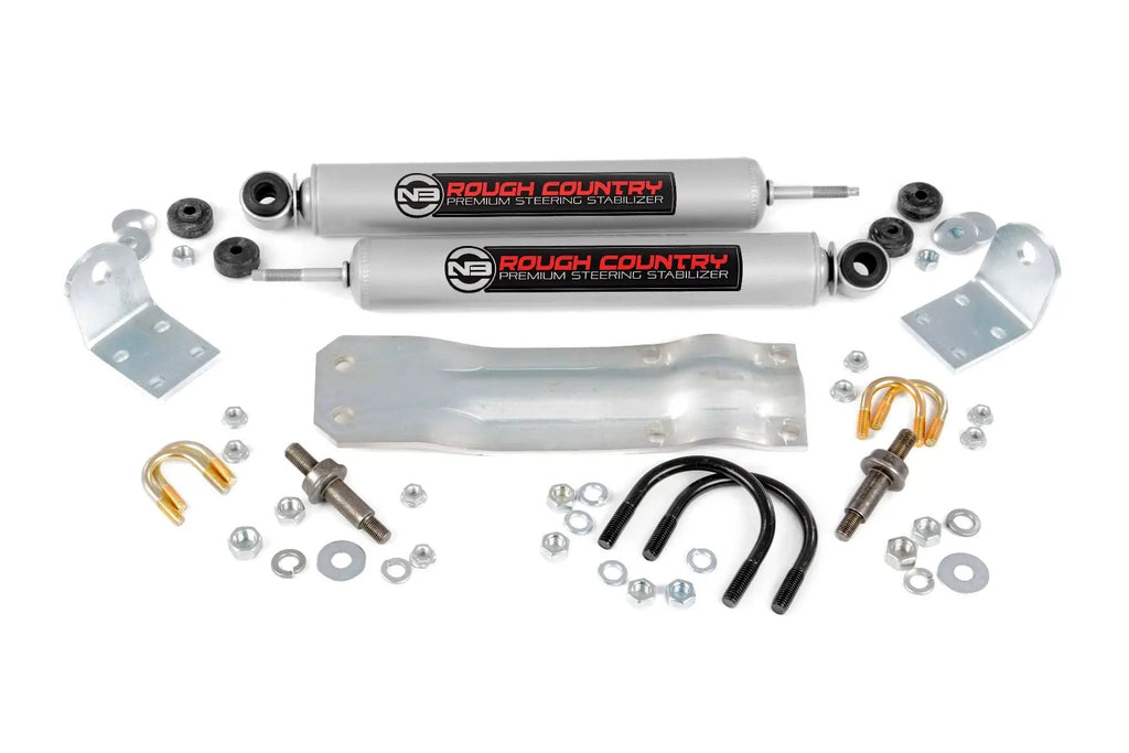 N3 Steering Stabilizer | Dual | 2-8 Inch Lift | Ram 1500 4WD (1994-1999) by Rough Country