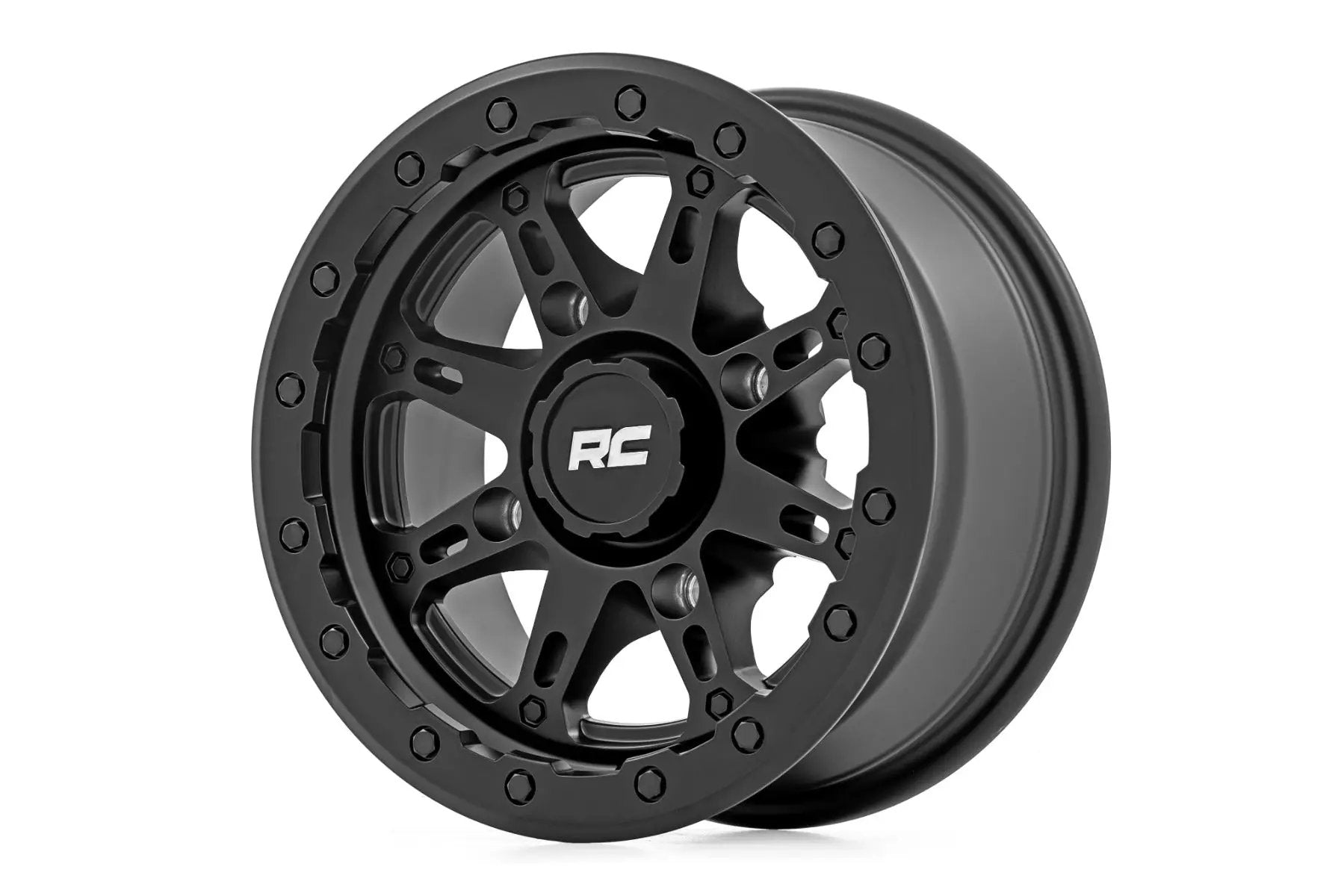 Rough Country 94 Series Wheel | UTV | Matte Black | 14x7 | 4x137 | +10mm by Rough Country