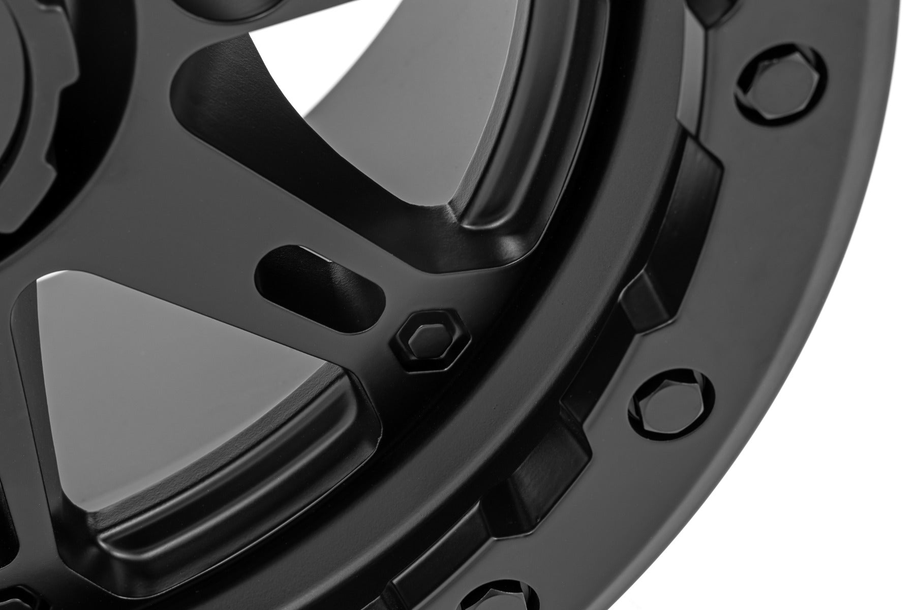 Rough Country 94 Series Wheel | UTV | Matte Black | 14x7 | 4x156 | +10mm by Rough Country