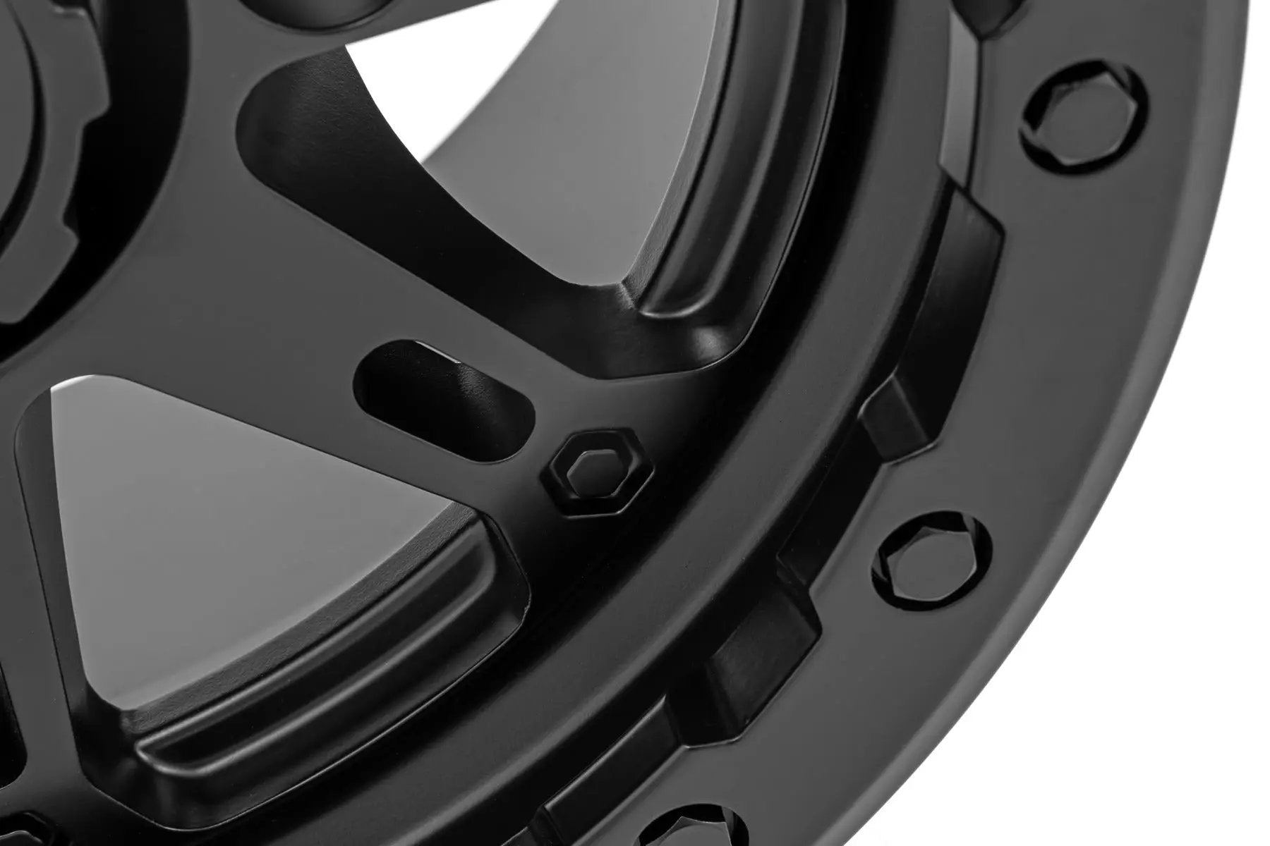 Rough Country 94 Series Wheel | UTV | Matte Black | 14x7 | 4x137 | +10mm by Rough Country