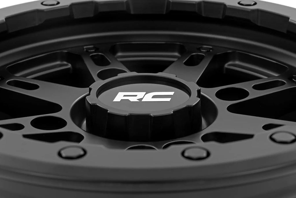 Rough Country 94 Series Wheel | UTV | Matte Black | 14x7 | 4x156 | +10mm by Rough Country