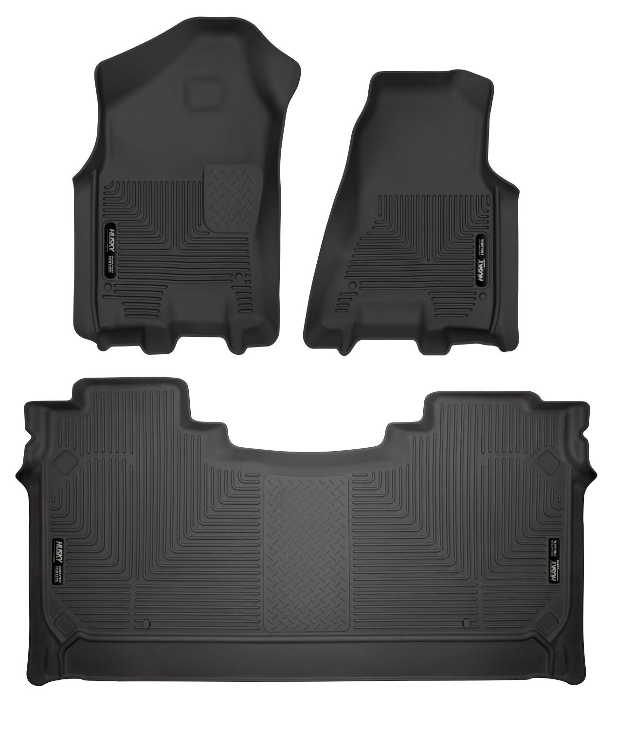 Husky Weatherbeater Front & 2nd Seat Floor Liners 94001 by Husky Liners