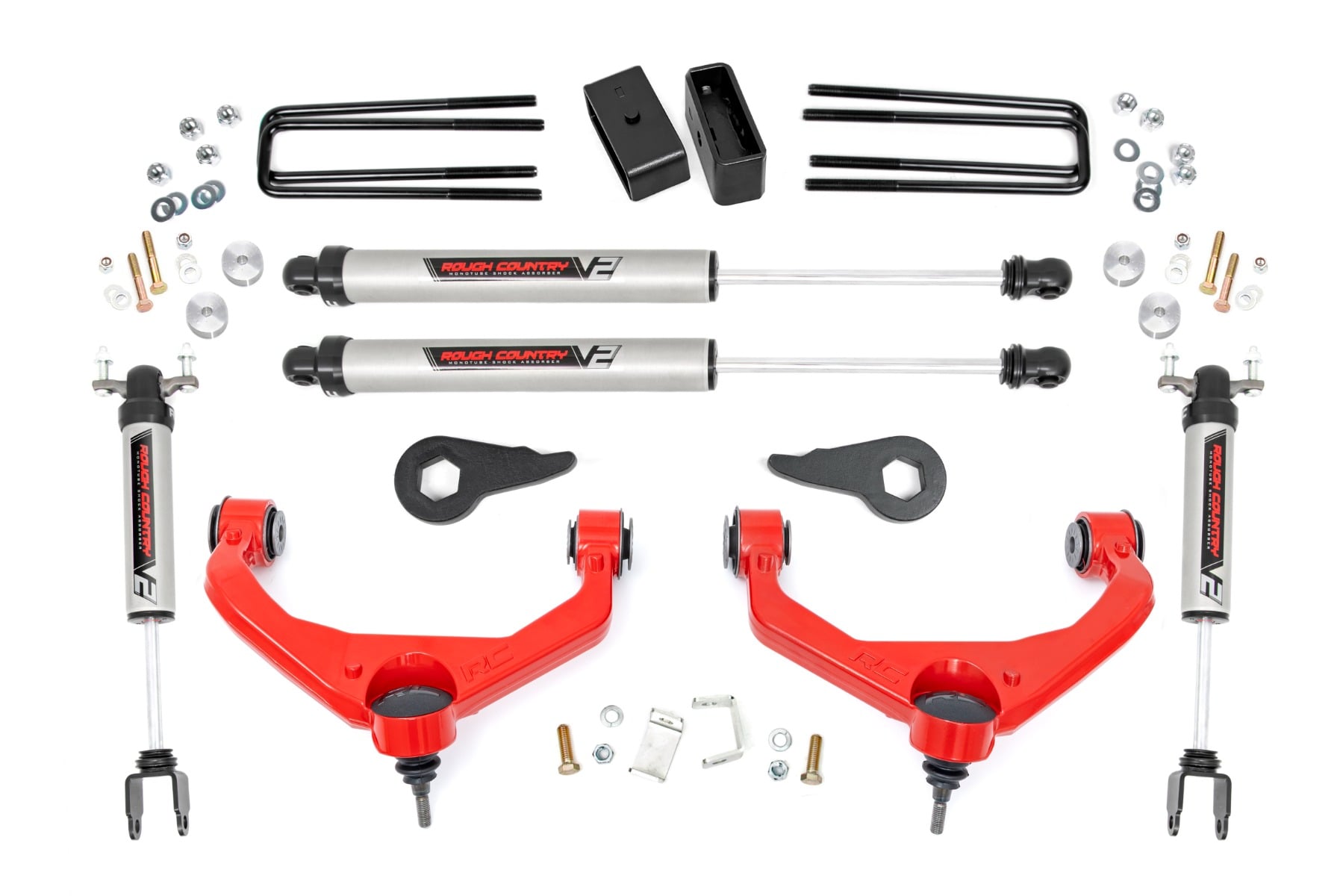 3.5 Inch Lift Kit | V2 | w/ Overloads | Chevy/GMC 2500HD/3500HD (11-19) by Rough Country