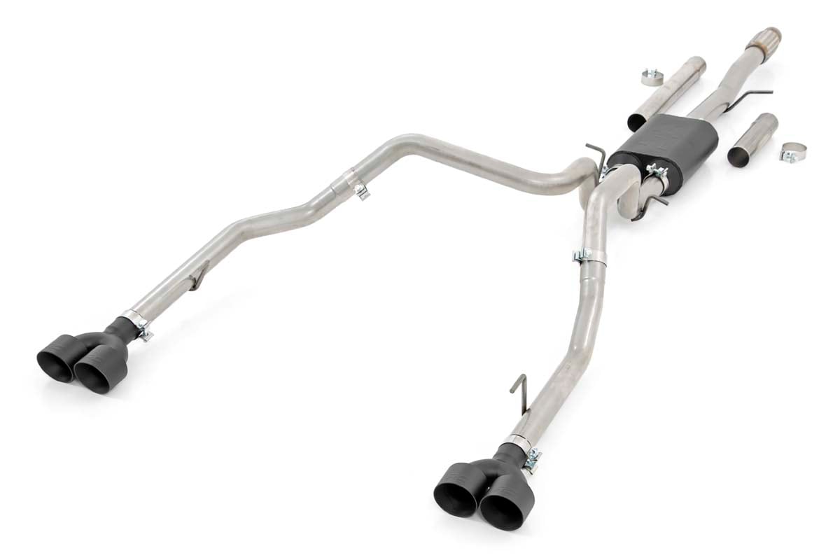 Performance Exhuast | Stainless | Crew/Dbl | RR Exit | Chevy/GMC Sierra/Silverado 1500 (19-26) by Rough Country