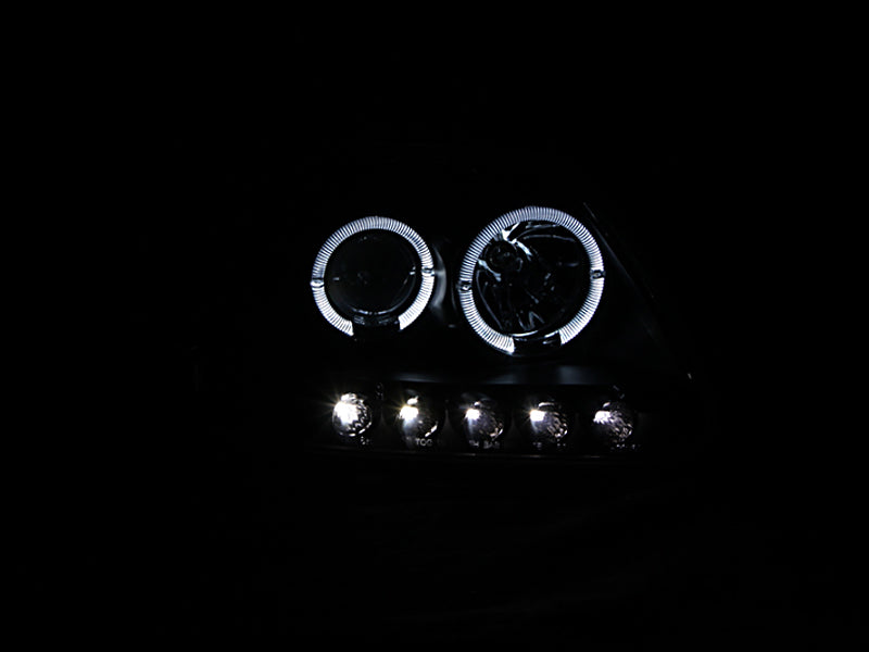Projector Headlight Set w/Halo by ANZO USA