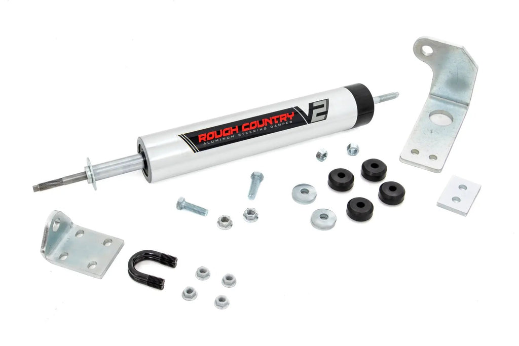 V2 Steering Stabilizer | 0-5 Inch Lift | Ford F-150 4WD (1997-2003) by Rough Country