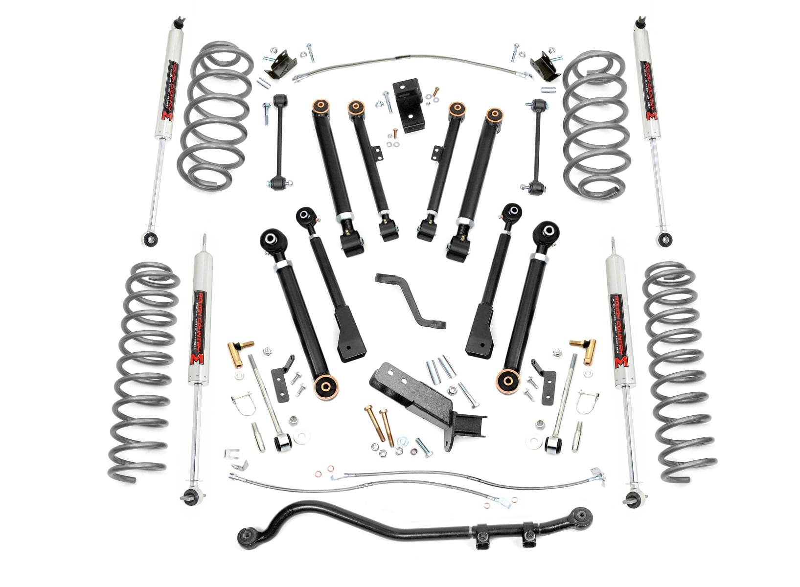 4 Inch Lift Kit | X-Series | M1 | Jeep Wrangler TJ (97-06)/Wrangler Unlimited (04-06) by Rough Country