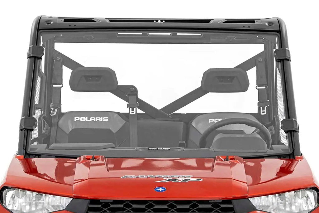 Full Windshield | Scratch Resistant | Polaris Ranger 1000/Ranger XP 900/1000 by Rough Country