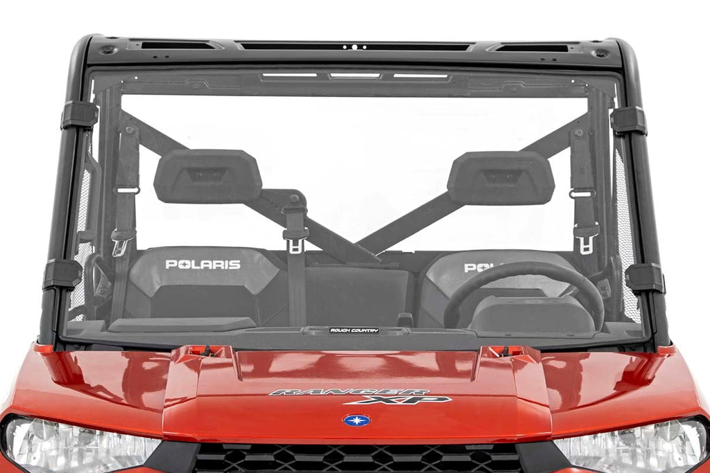Full Windshield | Scratch Resistant | Polaris Ranger 1000/Ranger XP 900/1000 by Rough Country
