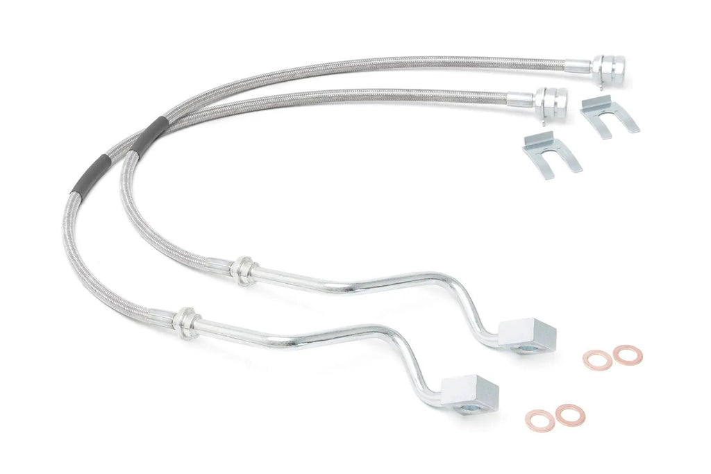 Brake Lines | Stainless | FR | 4-8 Inch Lift | Ford F-250/F-350 Super Duty (99-04) by Rough Country